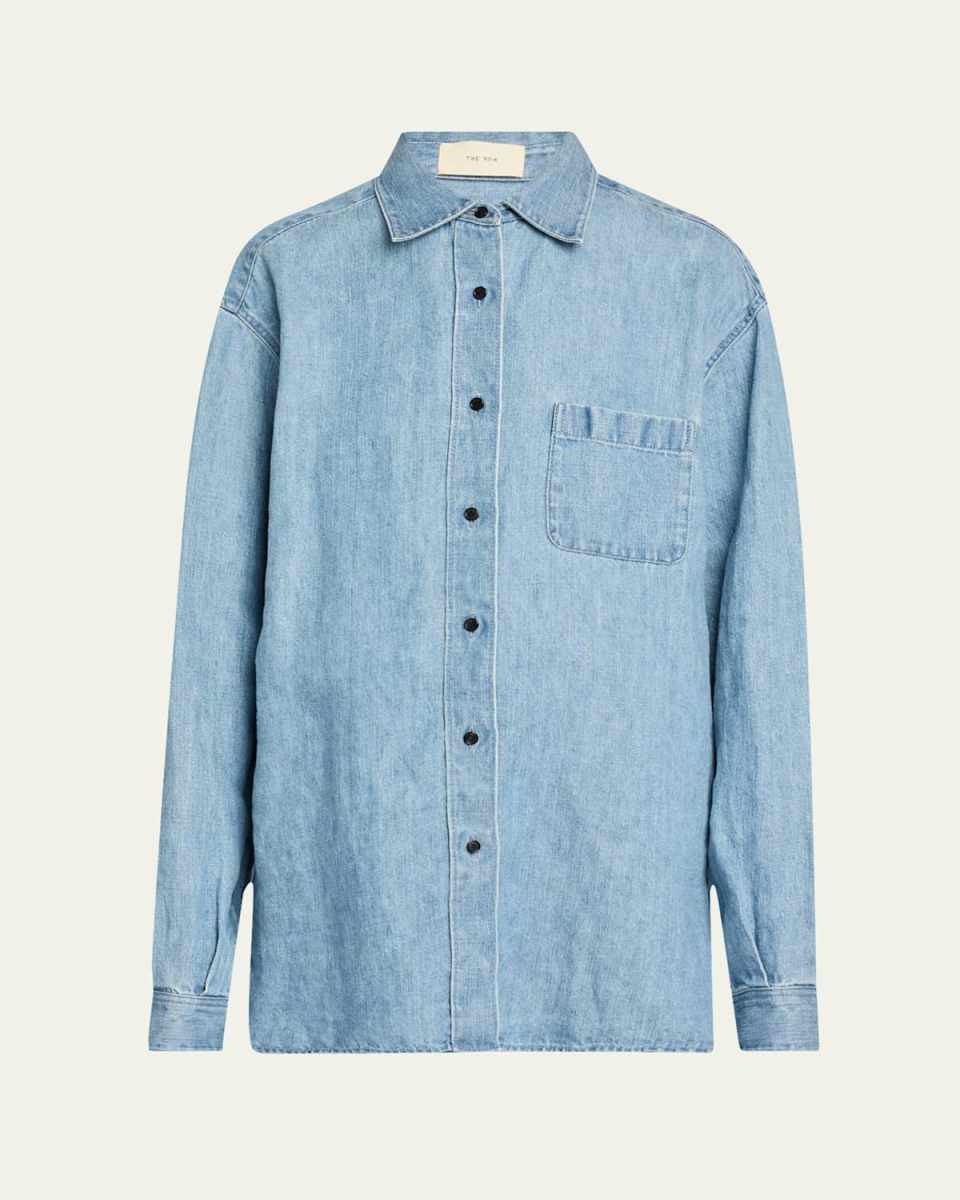 Nesson Oversized Linen Button-Down Shirt